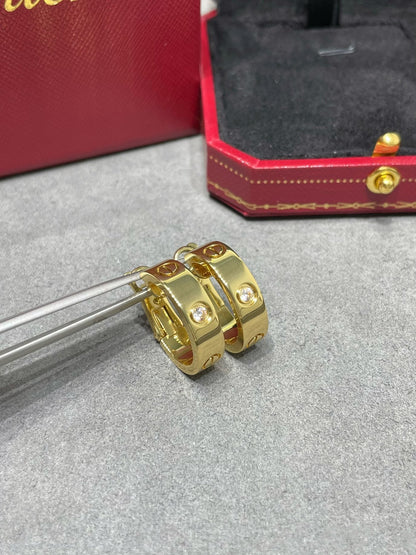 [LORA]LOVE 5.5MM 1 DIAMOND EARRINGS