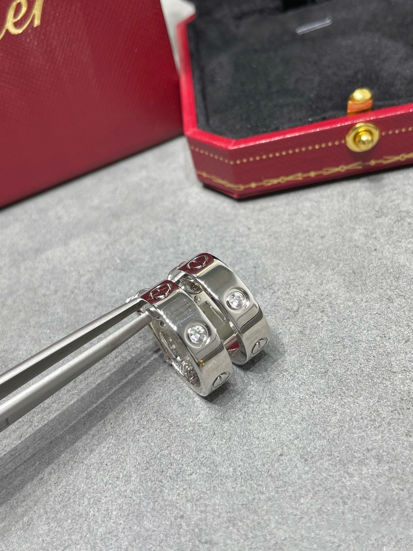 [LORA]LOVE 5.5MM 1 DIAMOND EARRINGS