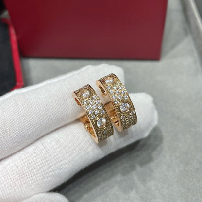 [LORA] LOVE 5.5MM DIAMOND PAVED EARRINGS