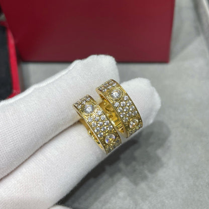 [LORA] LOVE 5.5MM DIAMOND PAVED EARRINGS