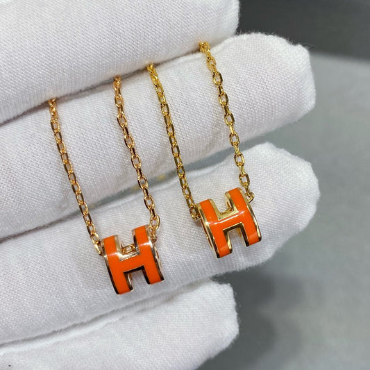 [LORA]MINI POP H NECKLACE