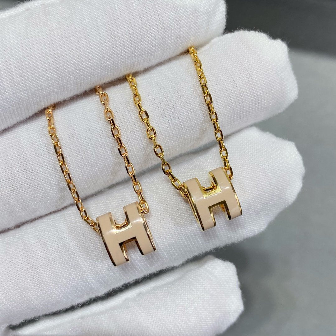[LORA]MINI POP H NECKLACE
