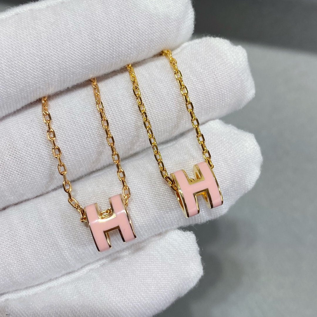 [LORA]MINI POP H NECKLACE