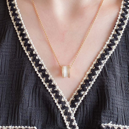 [LORA]ZERO 1 DIAMOND CERAMIC NECKLACE
