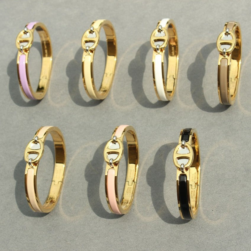 [LORA]CLIC CHAINE GOLD BRACELET