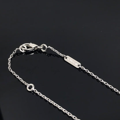 [Lora]CLOVER PIETERSITE SILVER LONG NECKLACE