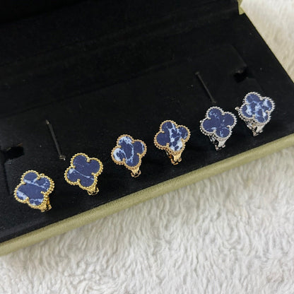 [LORA]CLOVER PIETERSITE MEDIUM STUD EARRINGS