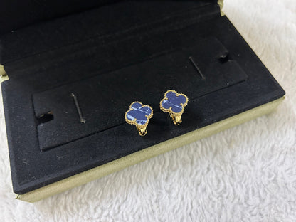 [LORA]CLOVER PIETERSITE MEDIUM STUD EARRINGS