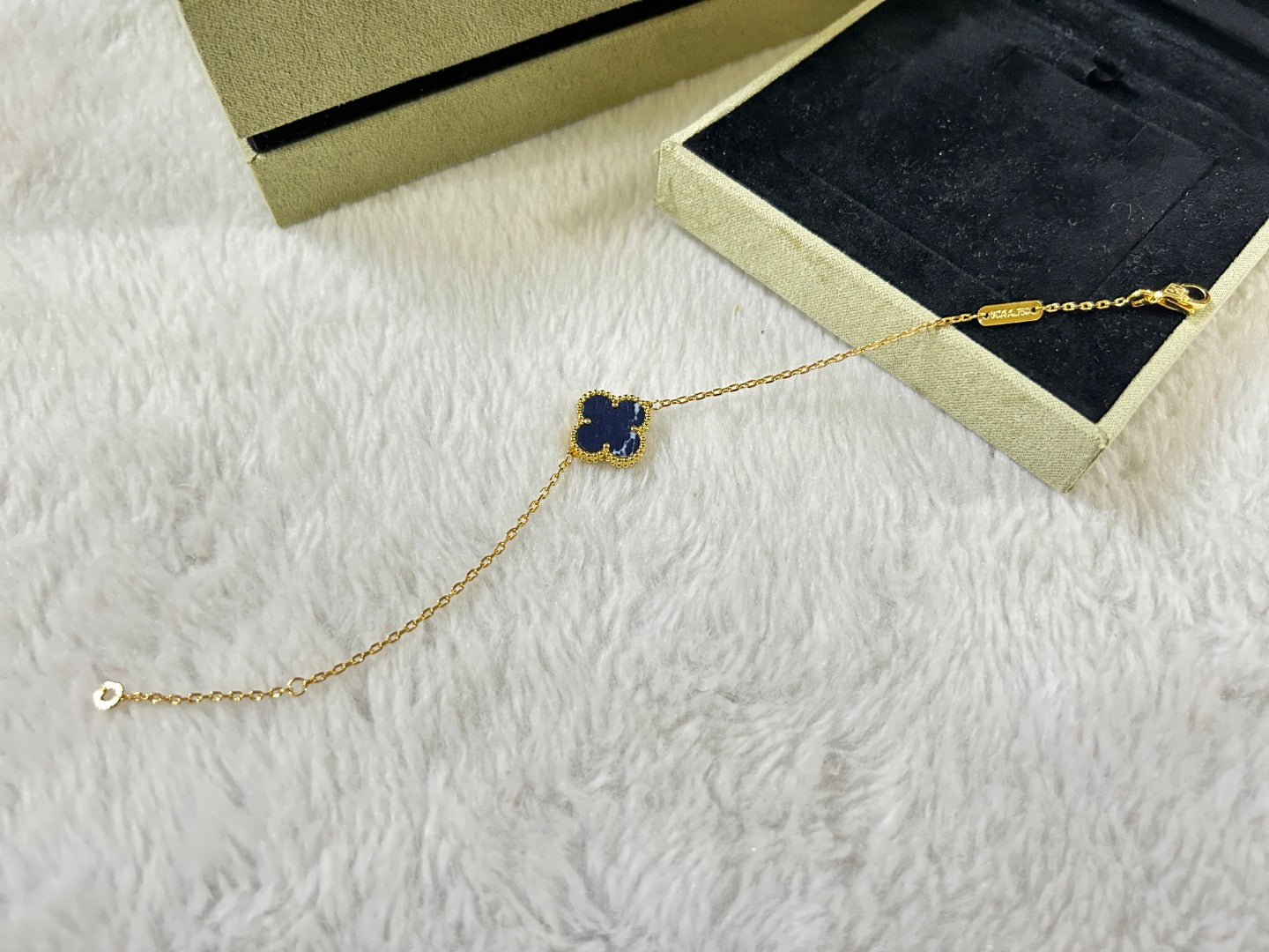 [Lora]CLOVER 1 MOTIF PIETERSITE BRACELET