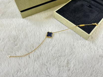 [Lora]CLOVER 1 MOTIF PIETERSITE BRACELET