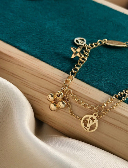 [LORA]LORAING PINK GOLD MOP BRACELET