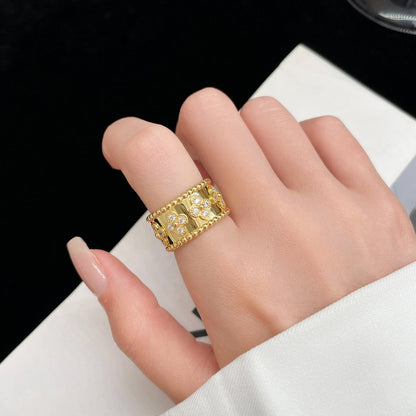 [LORA]PERLEE DIAMOND LARGE RING