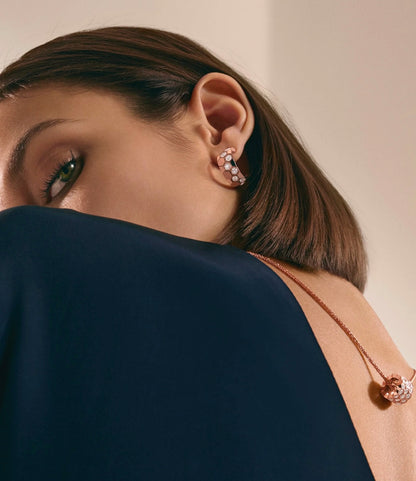 [LORA]BEE LOVE DIAMOND HOOP EARRINGS