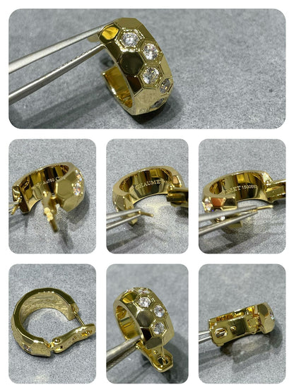 [LORA]BEE LOVE DIAMOND HOOP EARRINGS