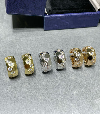 [LORA]BEE LOVE DIAMOND HOOP EARRINGS