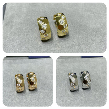 [LORA]BEE LOVE DIAMOND HOOP EARRINGS