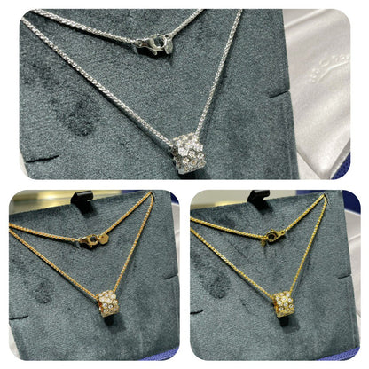[LORA]BEE LOVE DIAMOND PAVED 3 ROW NECKLACE