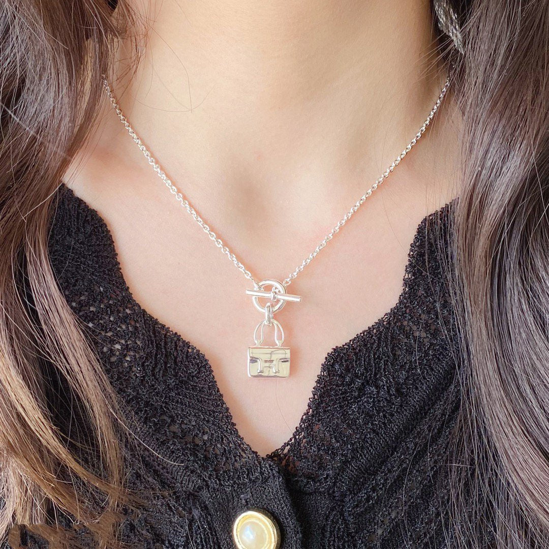[LORA]CONSTANCE PEDANT SILVER NECKLACE
