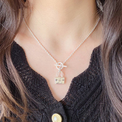 [LORA]CONSTANCE PEDANT SILVER NECKLACE