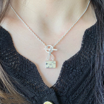 [LORA]CONSTANCE PEDANT SILVER NECKLACE
