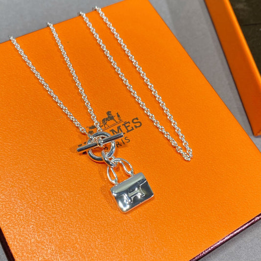 [LORA]CONSTANCE PEDANT SILVER NECKLACE