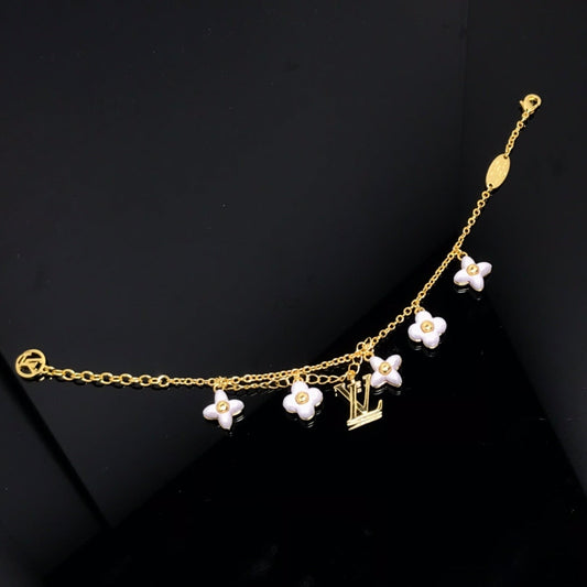 [LORA]LOGO 6 MOTIF STAR AND SUN GOLD BRACELET