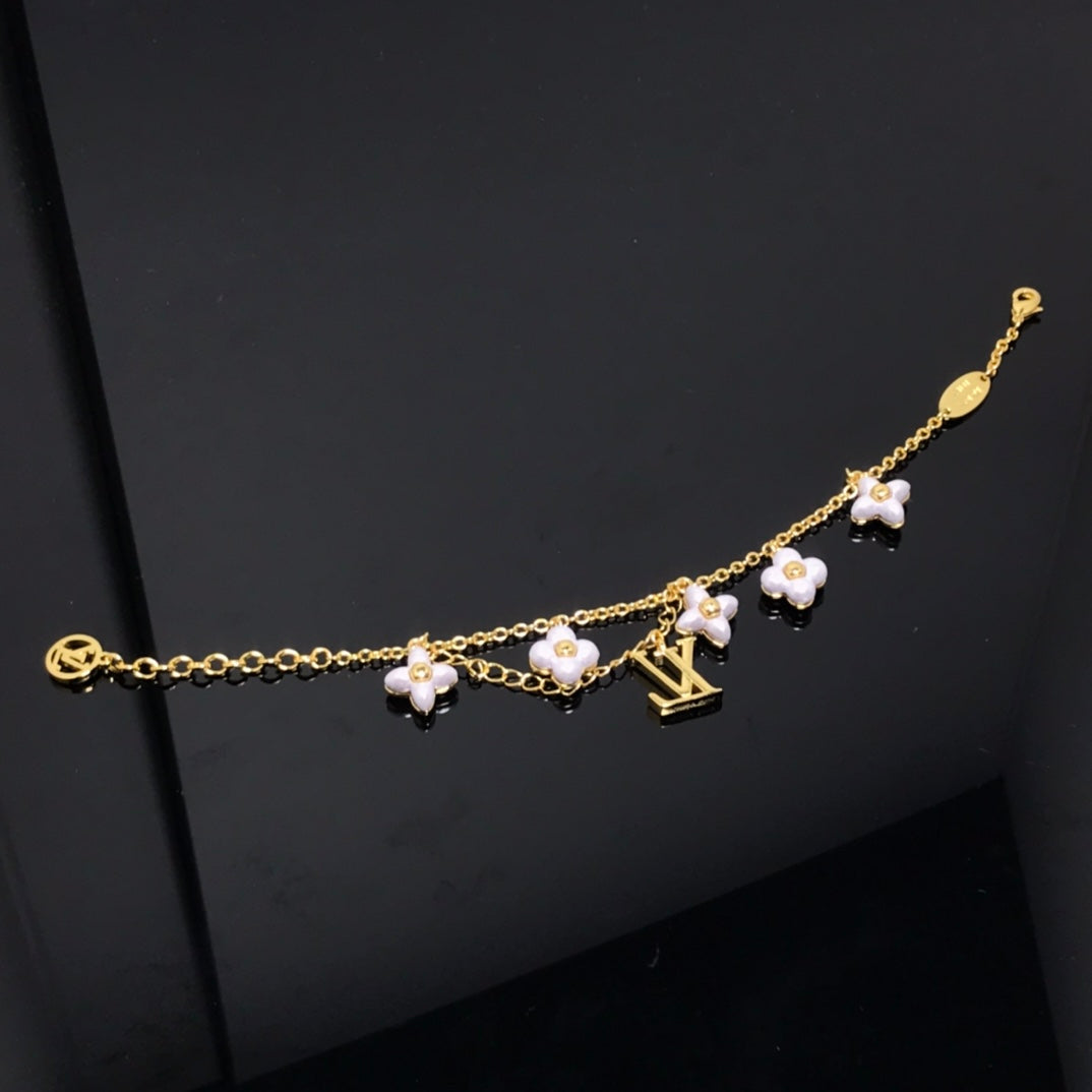[LORA]LOGO 6 MOTIF STAR AND SUN GOLD BRACELET