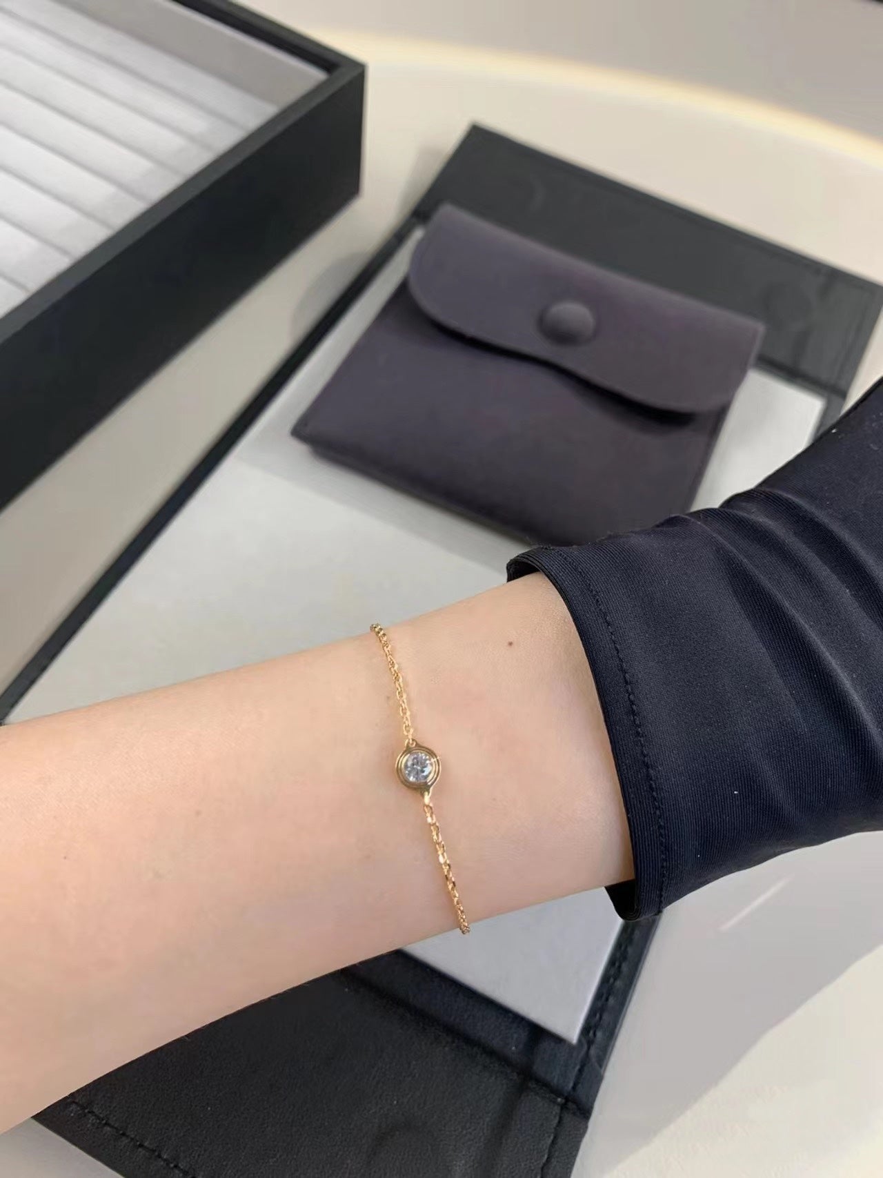 [LORA]DAMOUR DIAMOND LINK BRACELET