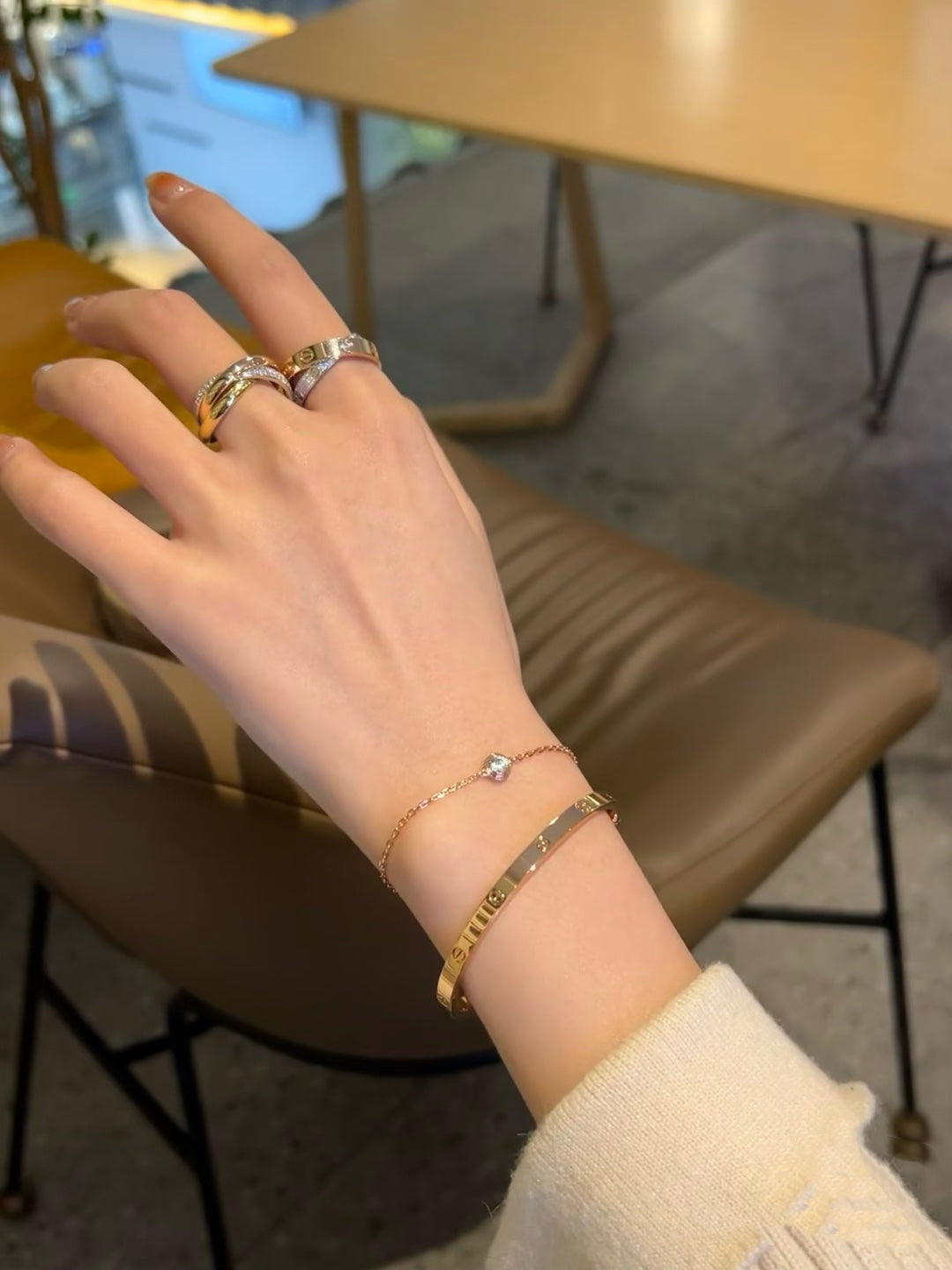 [LORA]DAMOUR DIAMOND LINK BRACELET