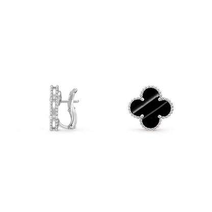 [Lora]CLOVER SILVER 15MM MOP EARRINGS COLLECTION