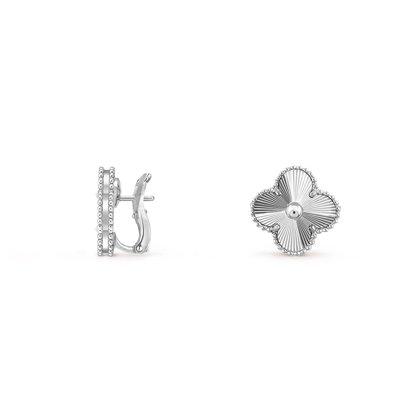 [Lora]CLOVER SILVER 15MM MOP EARRINGS COLLECTION