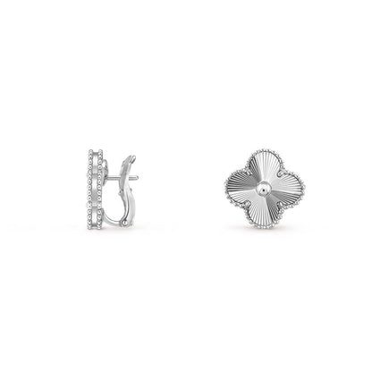 [Lora]CLOVER SILVER 15MM MOP EARRINGS COLLECTION