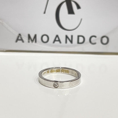 [LORA]LOVE RING 4MM 1 DIAMOND