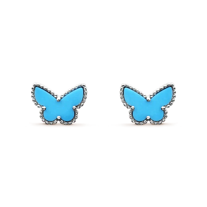 [Lora]BUTTERFLY TURQUOISE EARRINGS SILVER