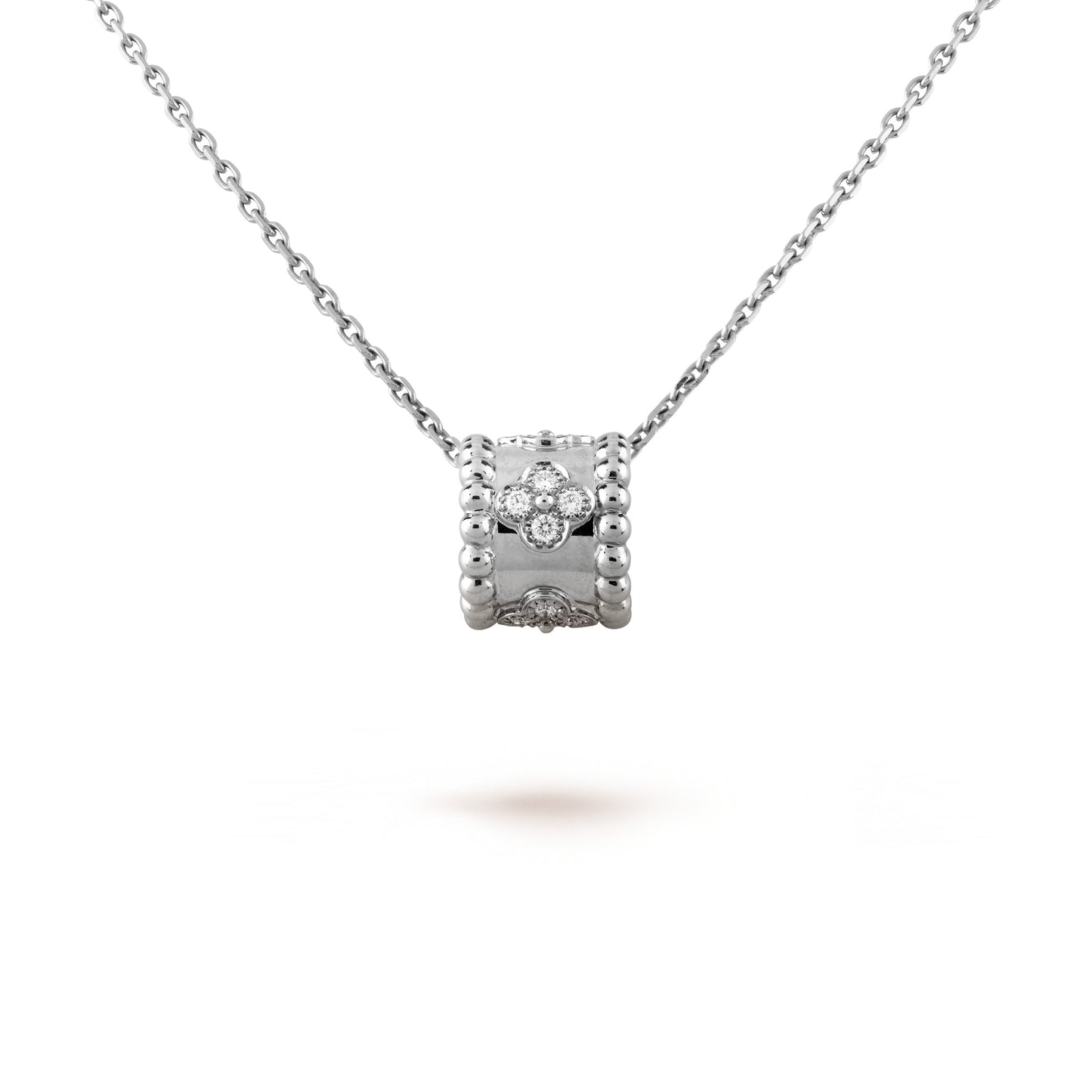 [Lora]PERLEE PEDANT SIVLER DIAMOND NECKLACE