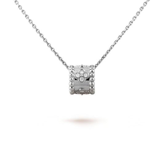 [Lora]PERLEE PEDANT SIVLER DIAMOND NECKLACE