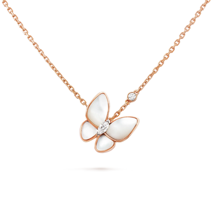 [Lora]BUTTERFLY MOP DIAMOND NECKLACE