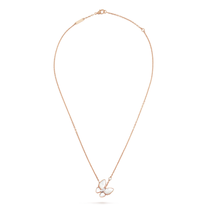 [Lora]BUTTERFLY MOP DIAMOND NECKLACE