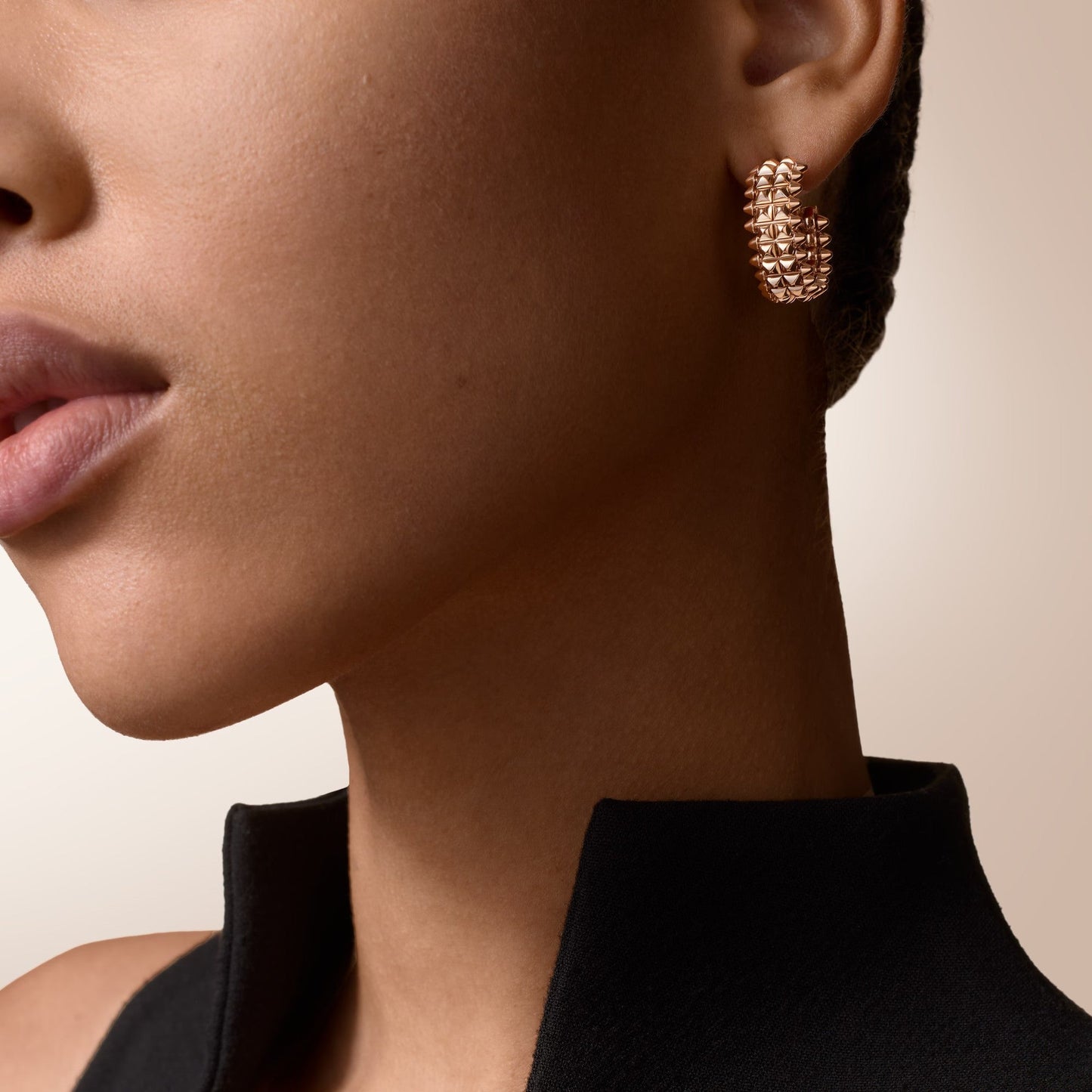 [LORA] CLASH 9.2MM DOUBLE ROW EARRINGS