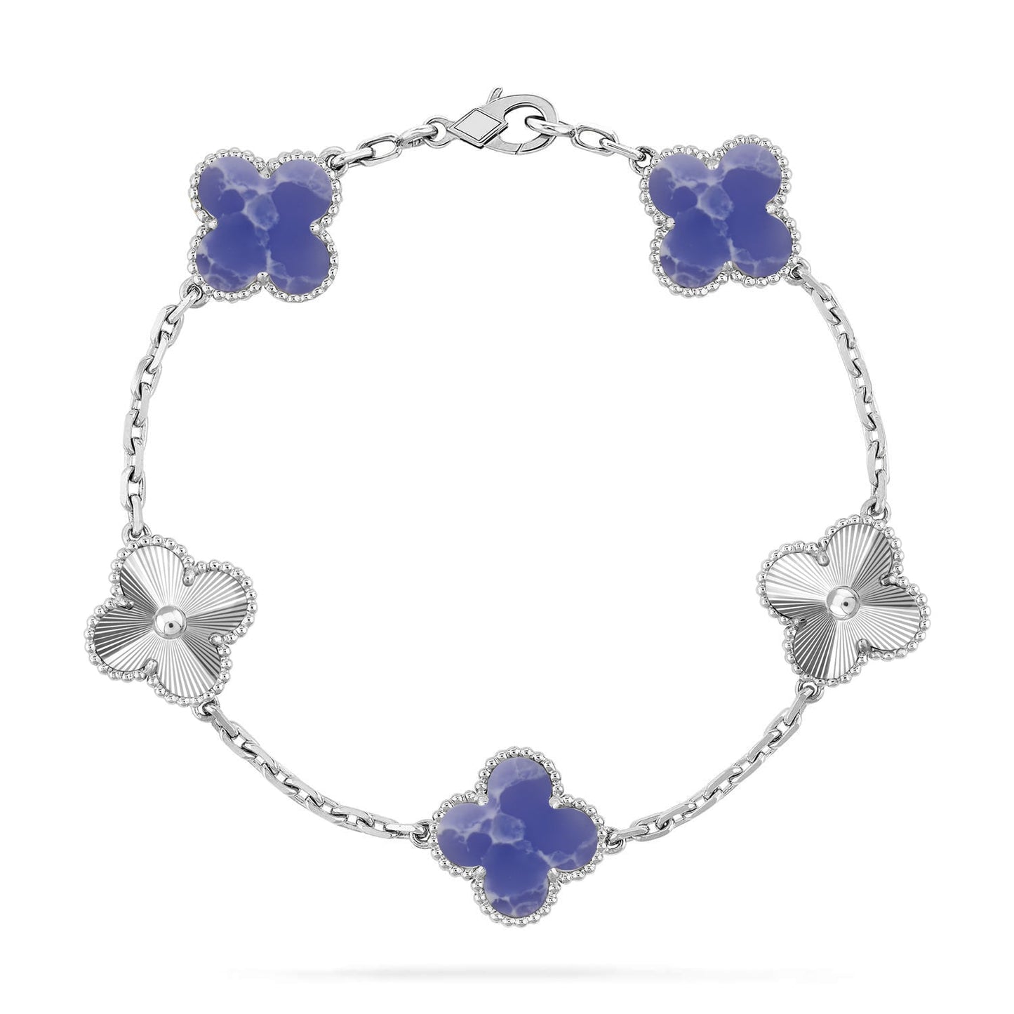 [Lora]CLOVER 5 MOTIF BLUE VEINS BRACELET COLLECTION