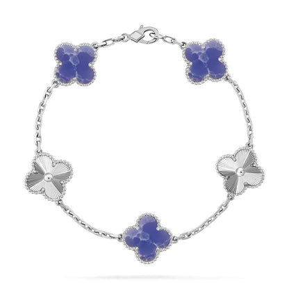 [Lora]CLOVER 5 MOTIF BLUE VEINS BRACELET COLLECTION