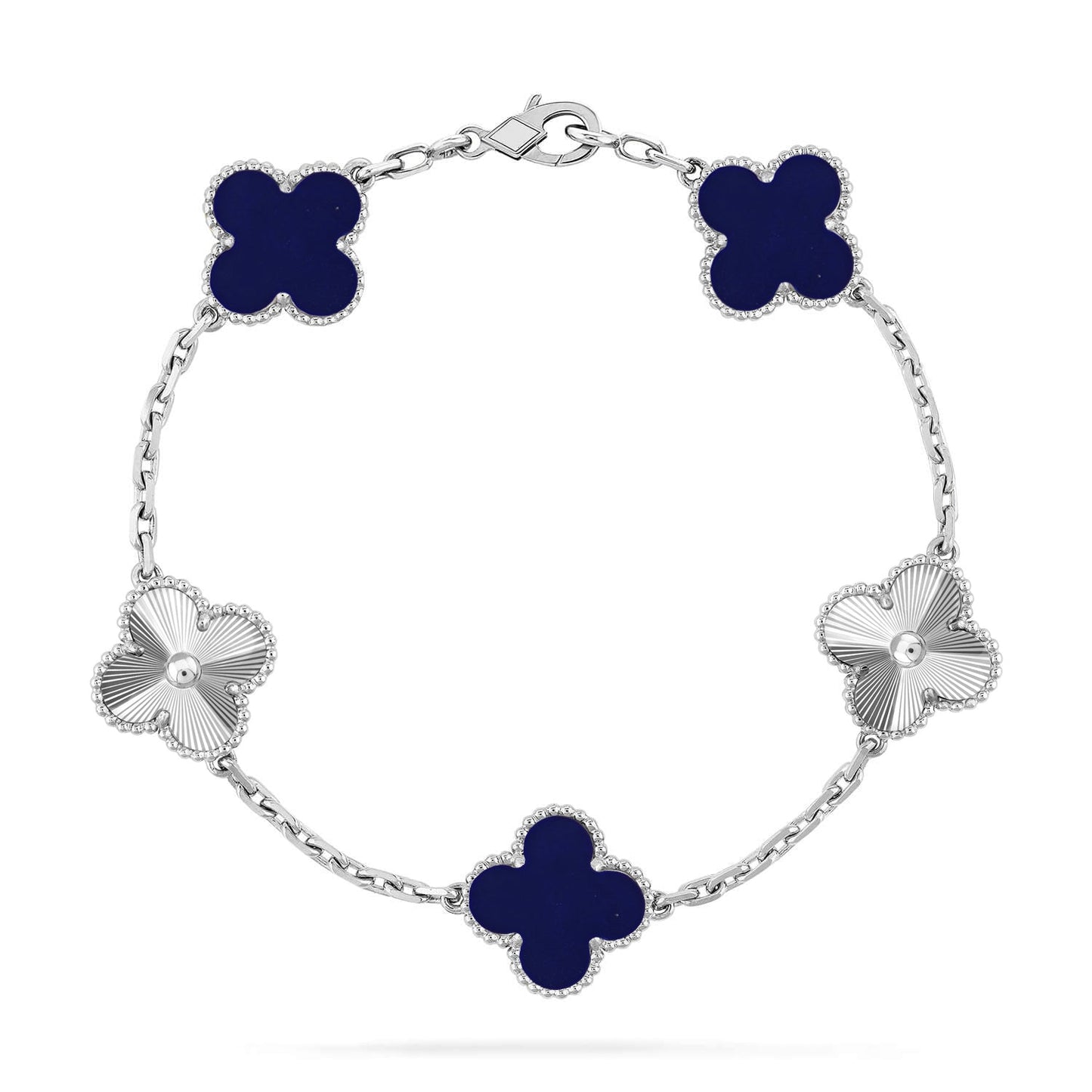 [Lora]CLOVER 5 MOTIF LAPIS LAZULI BRACELET COLLECTION