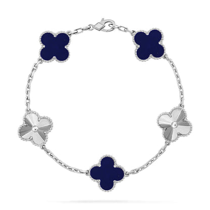 [Lora]CLOVER 5 MOTIF LAPIS LAZULI BRACELET COLLECTION