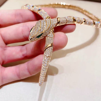 [LORA]HAUTE COUTURE GOLD SERPENTI NECKLACE