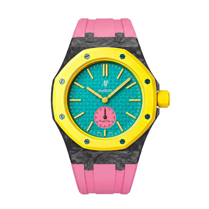 Royal Oak Pop Exclusive Carbon‑fiber Case & Silicone Strap