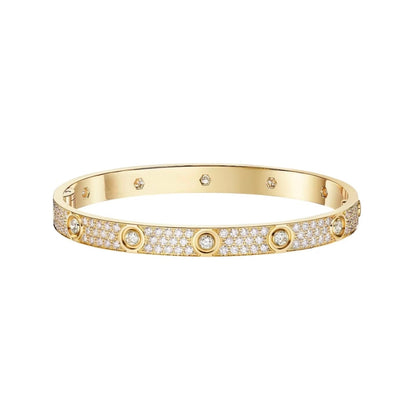 [LORA] LOVE BRACELET 6.1MM DIAMOND-PAVED 10 BIG DIAMONDS