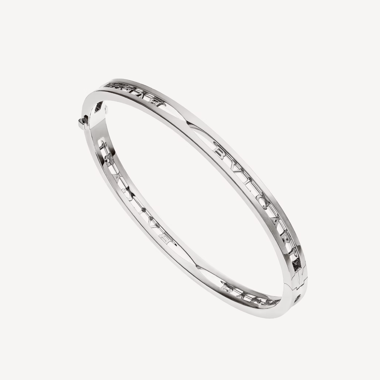 [LORA]ZERO 1 SPIRAL LOGO SILVER BRACELET