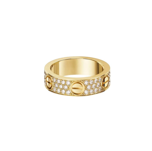 [Lora] LOVE RING 5.5MM DIAMONDS PAVED