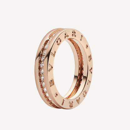 [LORA]ZERO 1 ONE-BAND PAVED DIAMONDS ON THE SPIRAL RING