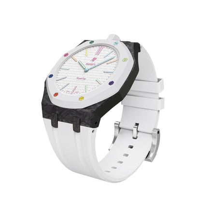 Royal Oak Pop Exclusive Carbon‑fiber Case & Silicone Strap
